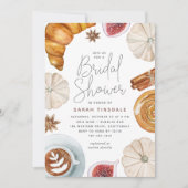 コージー秋ブライダルシャワーブランチ 招待状 (正面)