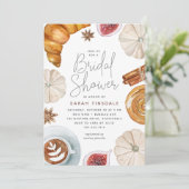 コージー秋ブライダルシャワーブランチ 招待状 (スタンド正面)