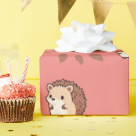 コージー秋ヘッジホッグシームレスラッピング紙デライト ラッピングペーパー