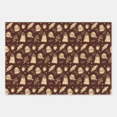 コージー秋不気味幽霊 ラッピングペーパーシート (正面3)