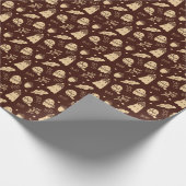 コージー秋不気味幽霊 ラッピングペーパー (角)