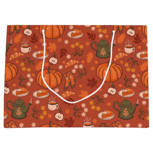 コージー秋秋抱き枕 ラージペーパーバッグ (正面)