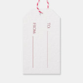 コージー素朴クリスマスホリデイ ギフトタグ (裏面)