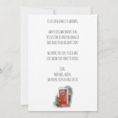 コージー素朴ファームハウスカントリーウォーターカラークリスマス シーズンカード (裏面)