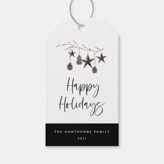 コージー自然ハッピーホリデイズ ギフトタグ (正面)