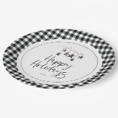 コージー自然ホリデーパーティー ペーパープレート (アングル)