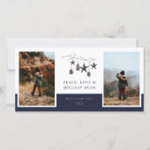 コージー自然2フォトファミリーホリデーカード シーズンカード (正面)