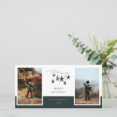 コージー自然2フォトファミリーホリデーカード シーズンカード (スタンド正面)