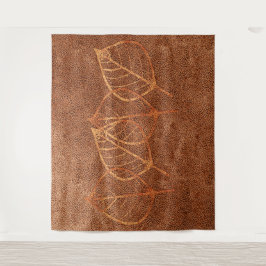 コージー葉ズシェイプズコッパールックタペストリー タペストリー