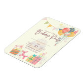 コージー誕生日カード マグネット (左側)