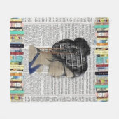 コージー読ズヌーク フリースブランケット (正面(横))