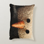 コージー雪だるまアクセント枕 アクセントクッション (裏面(縦))