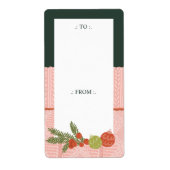 コージー&ウォームニットのピンクセーターから休日まで ラベル (正面)