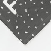 コージー&カイトスポッティ&ファミリモダンーフォト フリースブランケット (角)