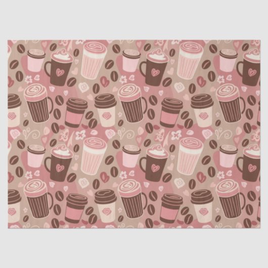 コージー コーヒー カップ パターン (5) 薄葉紙 (正面)