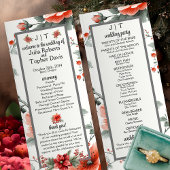 コージー&シッククリスマステーマの結婚式 プログラム