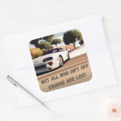 コースから外れた人は失った スクエアシール (封筒)