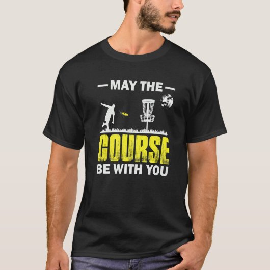 コースがあなたと一緒にスポーツD外にフリスビー Tシャツ (正面)