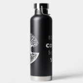 コースがあなたと一緒に | ディスクゴルフのユーモア ウォーターボトル (左面)