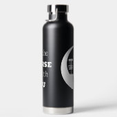 コースがあなたと一緒に | ディスクゴルフのユーモア ウォーターボトル (右面)