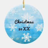 コースがあなたと一緒に、ディスクゴルフ セラミックオーナメント (裏面)