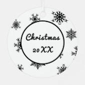 コースがあなたと一緒に、ディスクゴルフ メタルオーナメント (裏面)