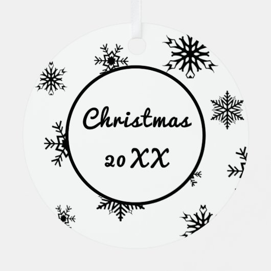 コースがあなたと一緒に、ディスクゴルフ メタルオーナメント (裏面)