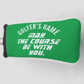コースがYouのパターカバーカスタムと一緒に ゴルフヘッドカバー (正面)