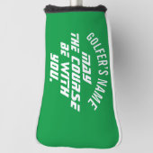 コースがYouのパターカバーカスタムと一緒に ゴルフヘッドカバー (回転90)