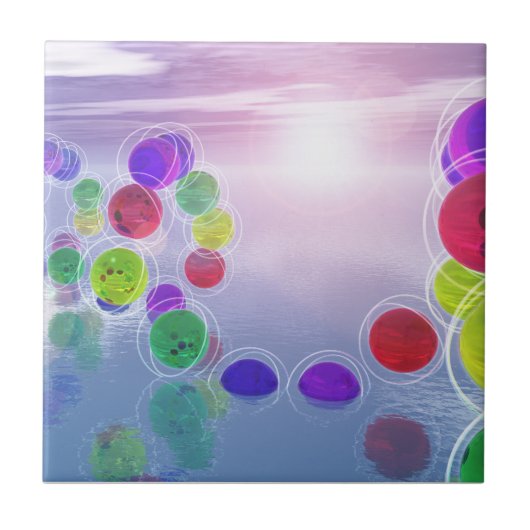 コースのサンズ装飾瓦 タイル (正面)