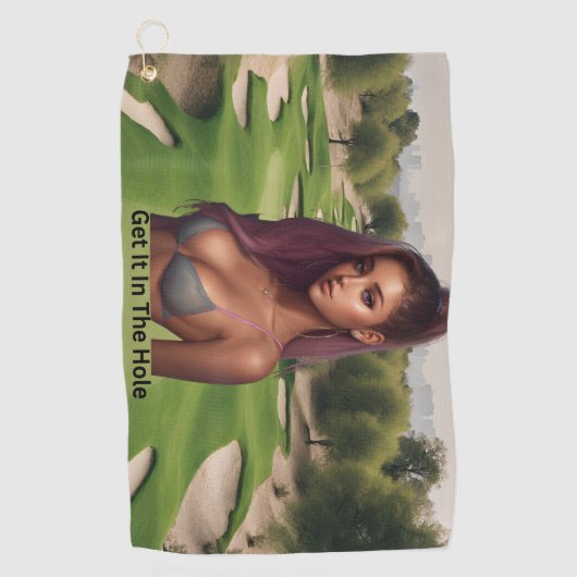 コースのホットティ ゴルフタオル (正面)