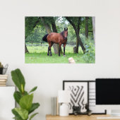 コースの馬 – 0037 ポスター (ホームオフィス)