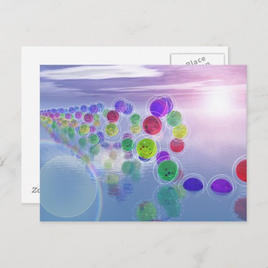 コースはがき内のサン ポストカード (正面/裏面)