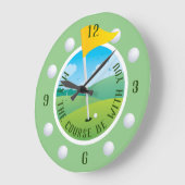 コースはアクリルの壁時計と一緒に ラージ壁時計 (傾斜)