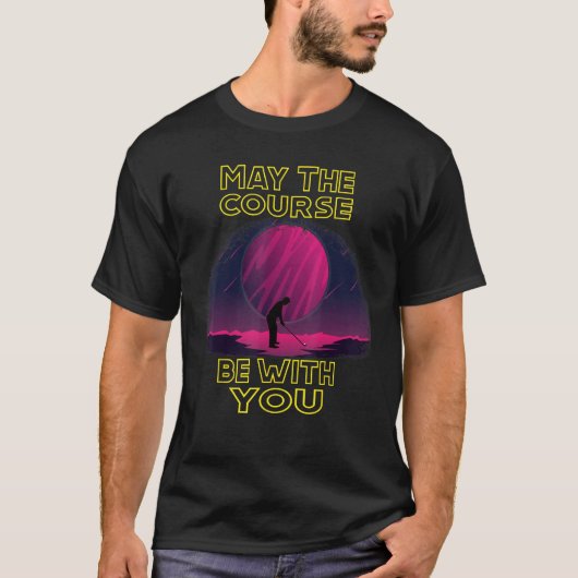 コースはゴルフのギフトおもしろいと一緒にGolのために Tシャツ (正面)