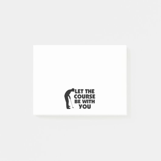 コースはゴルフをしているあなたとあります ポストイット (正面)