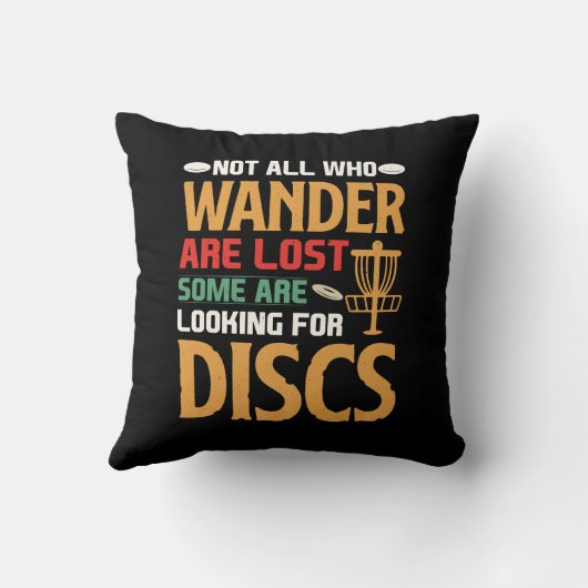 コースを探索して、あなたの内なるディスクゴルフを解き放て クッション (裏面)