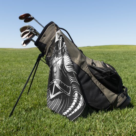 コースゴパーソナライズされたルフタオルの騎士 ゴルフタオル (グリーン)