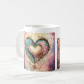 コースタイリッシュヒー、紅茶、またはホットドリンク用セラミックマグカップ コーヒーマグカップ (正面左)