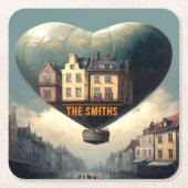 コースタカスタマイズーヴィンテージ熱風バロン スクエアペーパーコースター (正面)