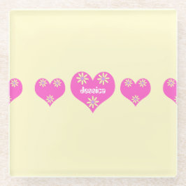 コースタパーソナライズされたー ガラスコースター