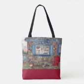 コースタルアイスクリームショップウォーターカラートートバッグ トートバッグ (裏面)