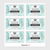 コースタルアクアシーヒゲ油ラベル+成分 シール (シート)