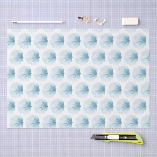 コースタルアクアスカロプシーシェル 薄葉紙 (クラフト)