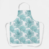コースタルアクアブルーコーラルシーファン エプロン (正面)
