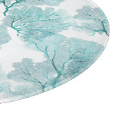 コースタルアクアブルーコーラルシーファン カッティングボード (角)