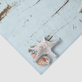 コースタルアクアブルービーチウッドヒトデ貝殻 薄葉紙 (詳細)