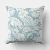 コースタルアクアブルー&ホワイト装飾用クッション クッション (正面)