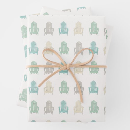 コースタルアディロンドバックチェアーズレイクハウスビーチハウス ラッピングペーパーシート (インサイチュ)
