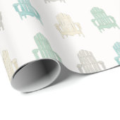 コースタルアディロンドバックチェアーズレイクハウスビーチハウス ラッピングペーパー (ロールコーナー)